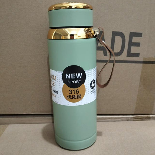 1000ml Matte Stainless Steel Bottle Leak Proof Durable Hot Cold Water Bottle For Office Gym Travel