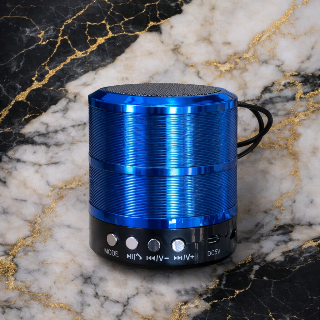 WS-887 Mini Portable Bluetooth Speaker – Rechargeable Wireless Music Player with Mobile Call Support