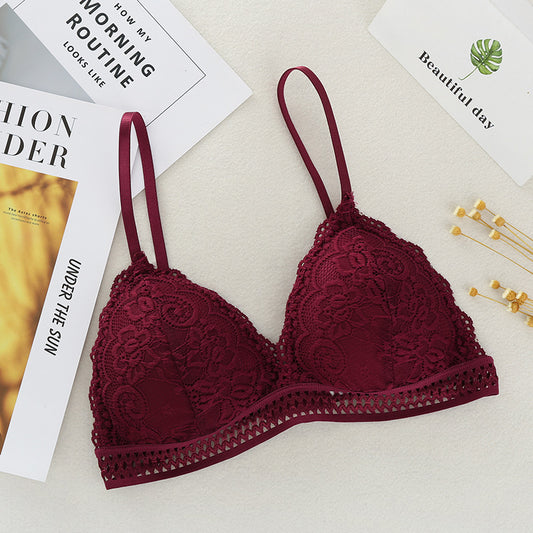 Deep V Lace Bra - Apparel Product Designed For Undergarment Wear And Daily Comfort Routine - Free Size