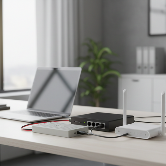 Speed 12V Router Power Bank – Mini UPS Backup Battery for WiFi Router - 20,000 mAh (Charger Not Included)