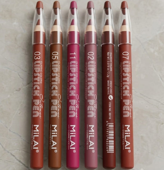 MILAI Jumboo Sharpner Pencil - Large Size Makeup Cosmetic Crayons Liner Smooth Application Precise Sharp Edge - Pack Of 6