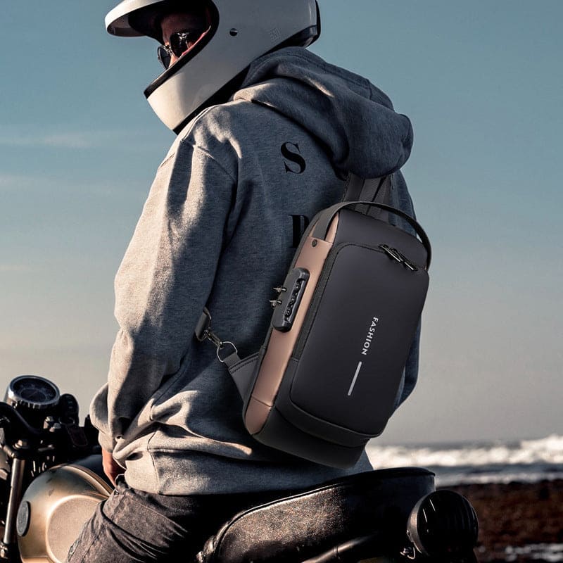 Chest Bag Multifunction Crossbody Sport Running Travel Sling Pack Anti-Theft For Men