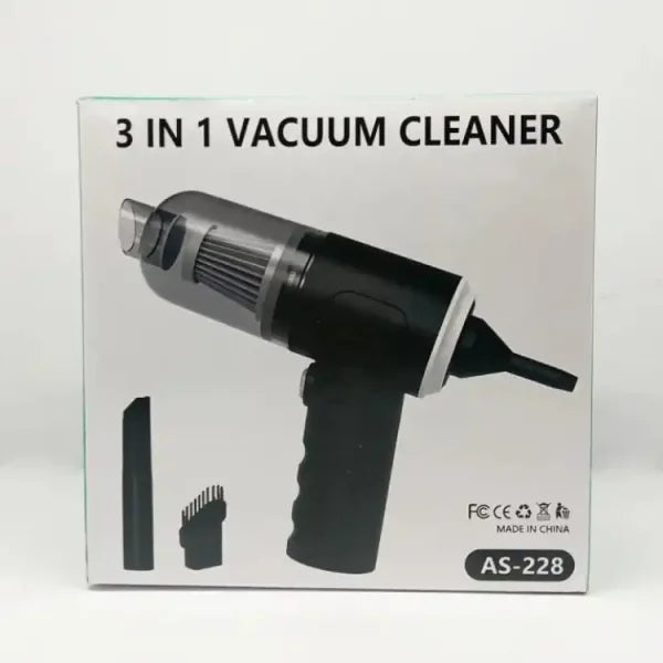 3 In 1 Portable Vacuum Cleaner Wireless Hand-Held Cleaning For Car Home