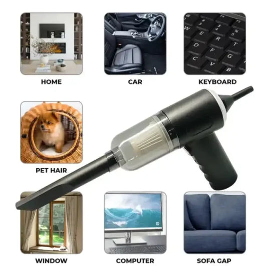3 In 1 Portable Vacuum Cleaner Wireless Hand-Held Cleaning For Car Home