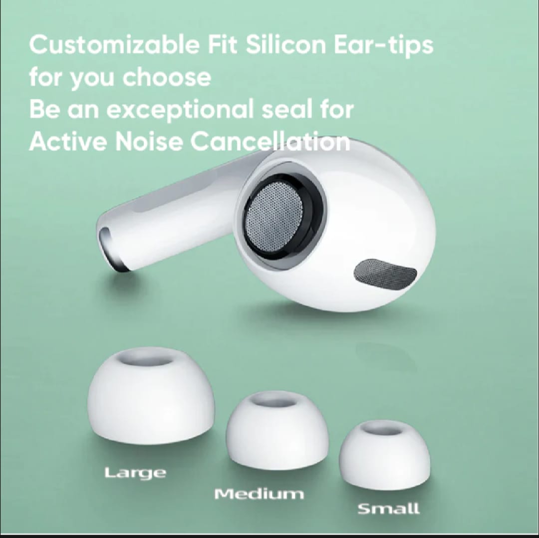 JOYROOM Pro 2 Airpods – Wireless Bluetooth Earbuds with ANC, Premium Sound, Silicone Case – Pro 2 Earbuds for iOS & Android