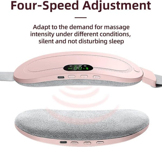 Heating Pad Women Period Pain Cramp Relief Belt -Portable Menstrual Heating Pad, Heated Belly Belt For Menstrual Cramp Relief With 3 Heat Levels And 4 Modes, Electric Belt Massage For Women And Girls - Electric Massager Machine