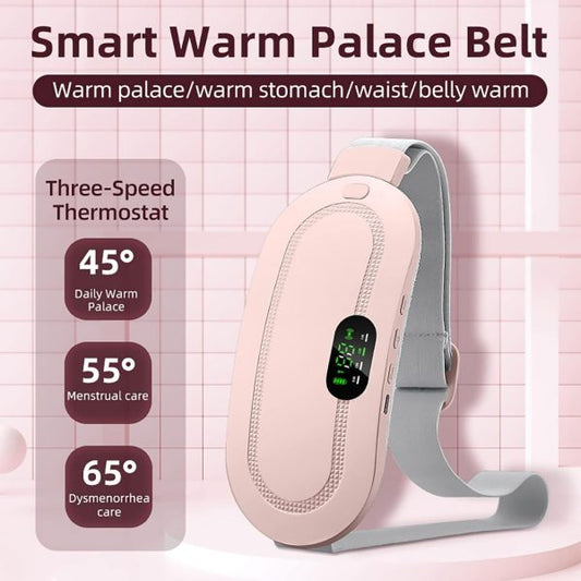 Heating Pad Women Period Pain Cramp Relief Belt -Portable Menstrual Heating Pad, Heated Belly Belt For Menstrual Cramp Relief With 3 Heat Levels And 4 Modes, Electric Belt Massage For Women And Girls - Electric Massager Machine