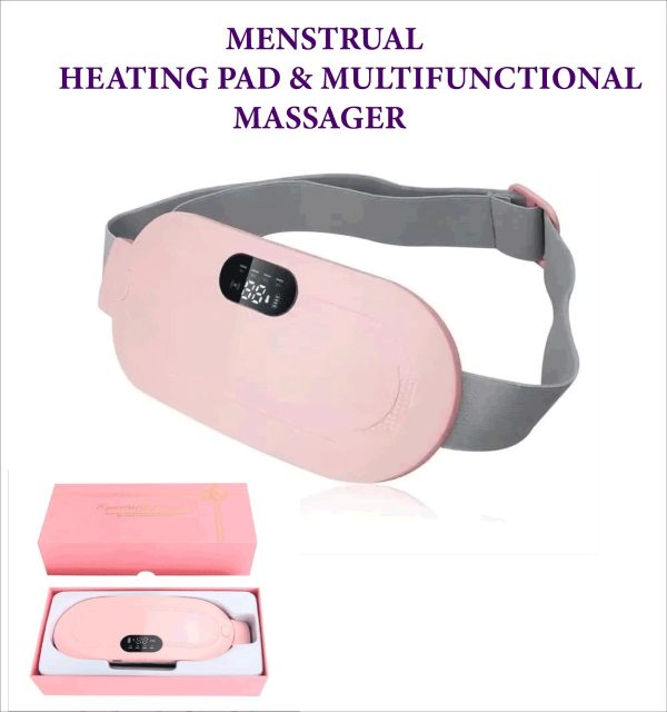 Heating Pad Women Period Pain Cramp Relief Belt -Portable Menstrual Heating Pad, Heated Belly Belt For Menstrual Cramp Relief With 3 Heat Levels And 4 Modes, Electric Belt Massage For Women And Girls - Electric Massager Machine