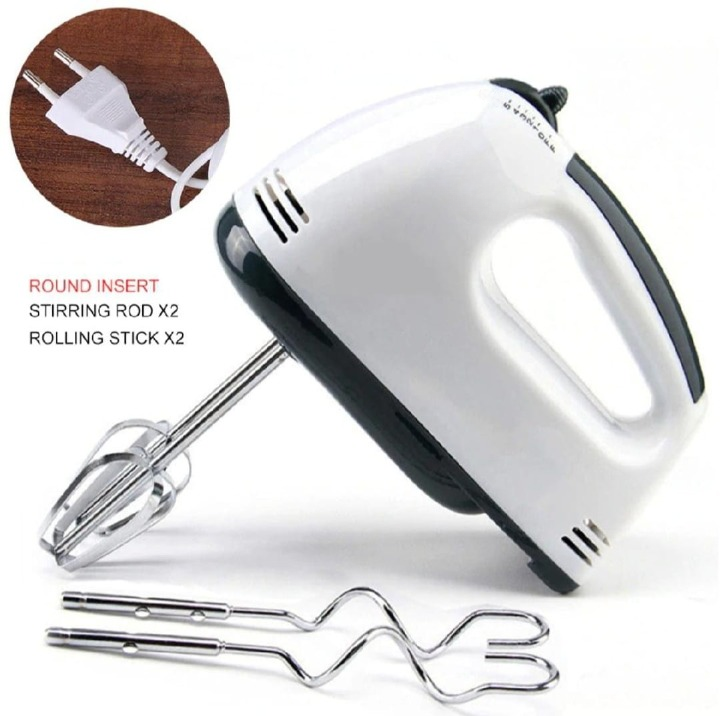 Electric Hand Mixer Beater Machine For Cake, Eggs & Baking - Handheld Egg Beater, Cake Mixer & Small Electric Mixer