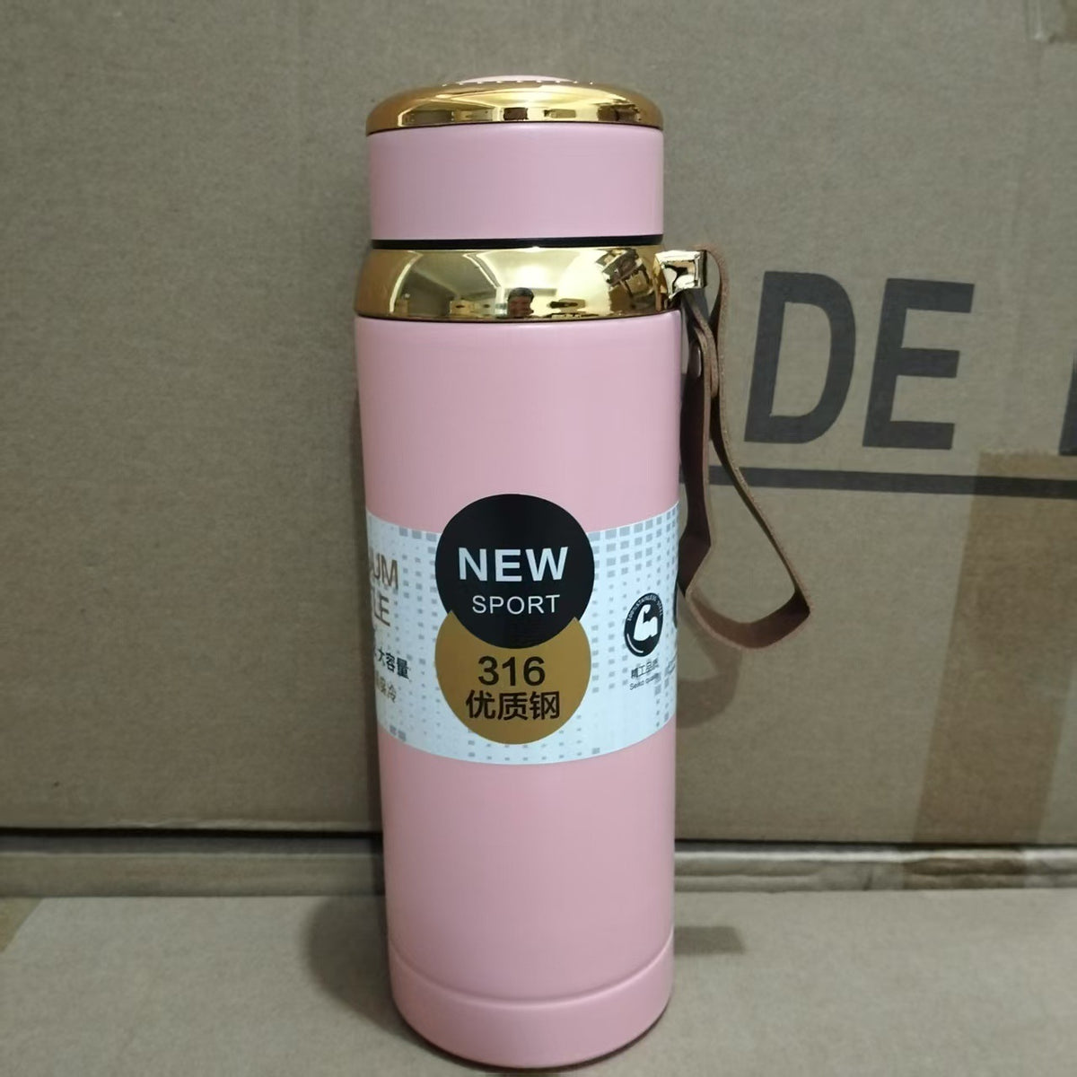 1000ml Matte Stainless Steel Bottle Leak Proof Durable Hot Cold Water Bottle For Office Gym Travel