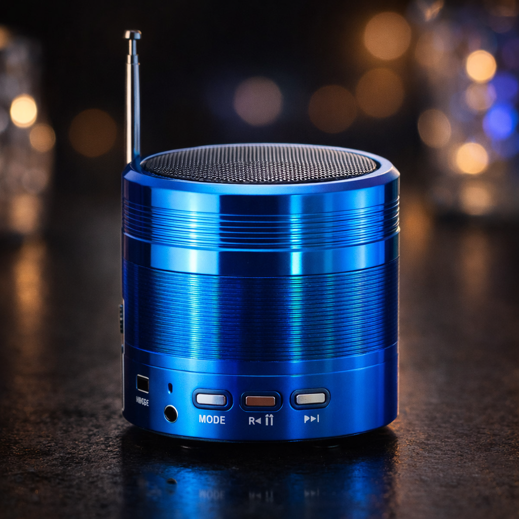 WS-887 Mini Portable Bluetooth Speaker – Rechargeable Wireless Music Player with Mobile Call Support