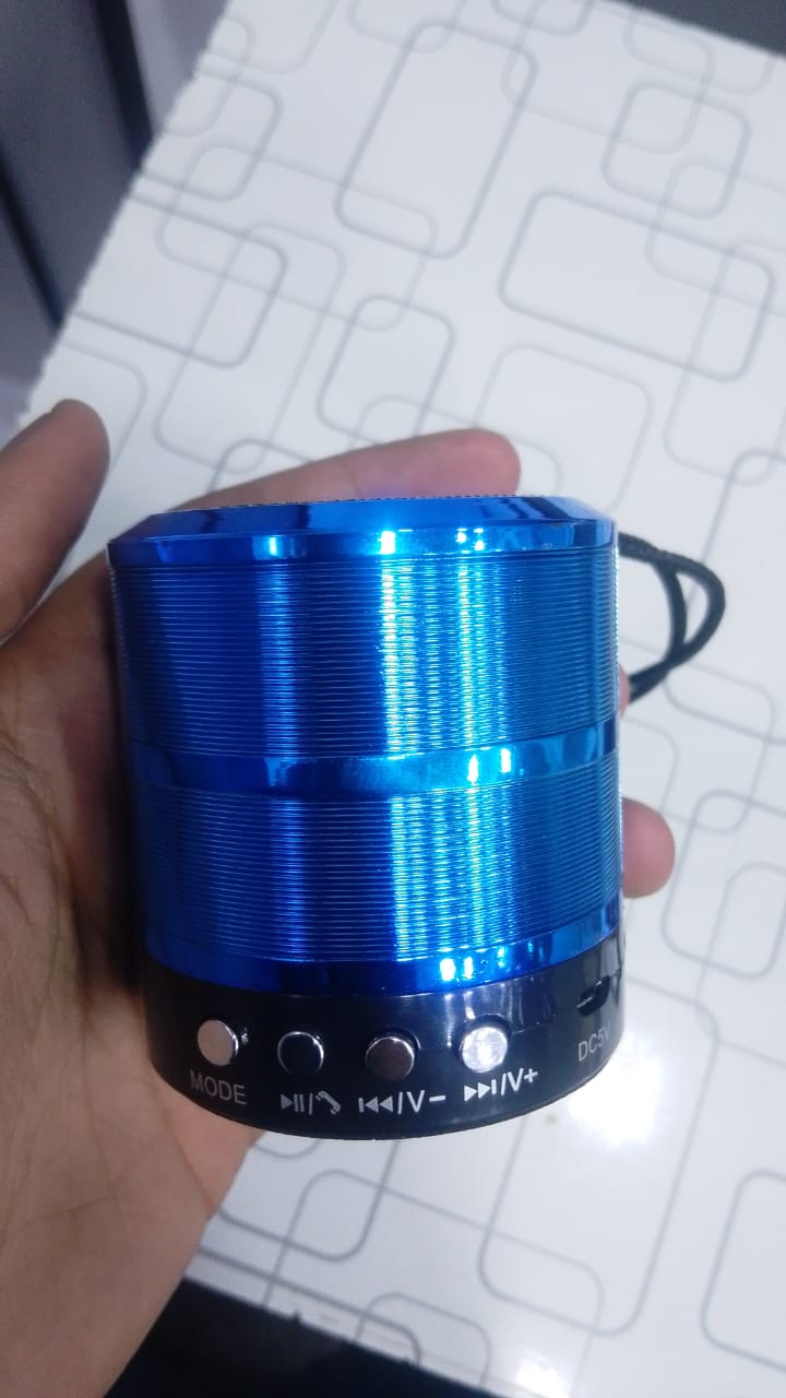 WS-887 Mini Portable Bluetooth Speaker – Rechargeable Wireless Music Player with Mobile Call Support