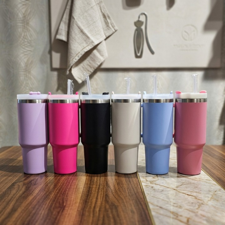Insulated Tumbler 40oz Stainless Steel Vacuum Cup Thermal Mug For Ice Coffee Travel Car Cup 1200ML