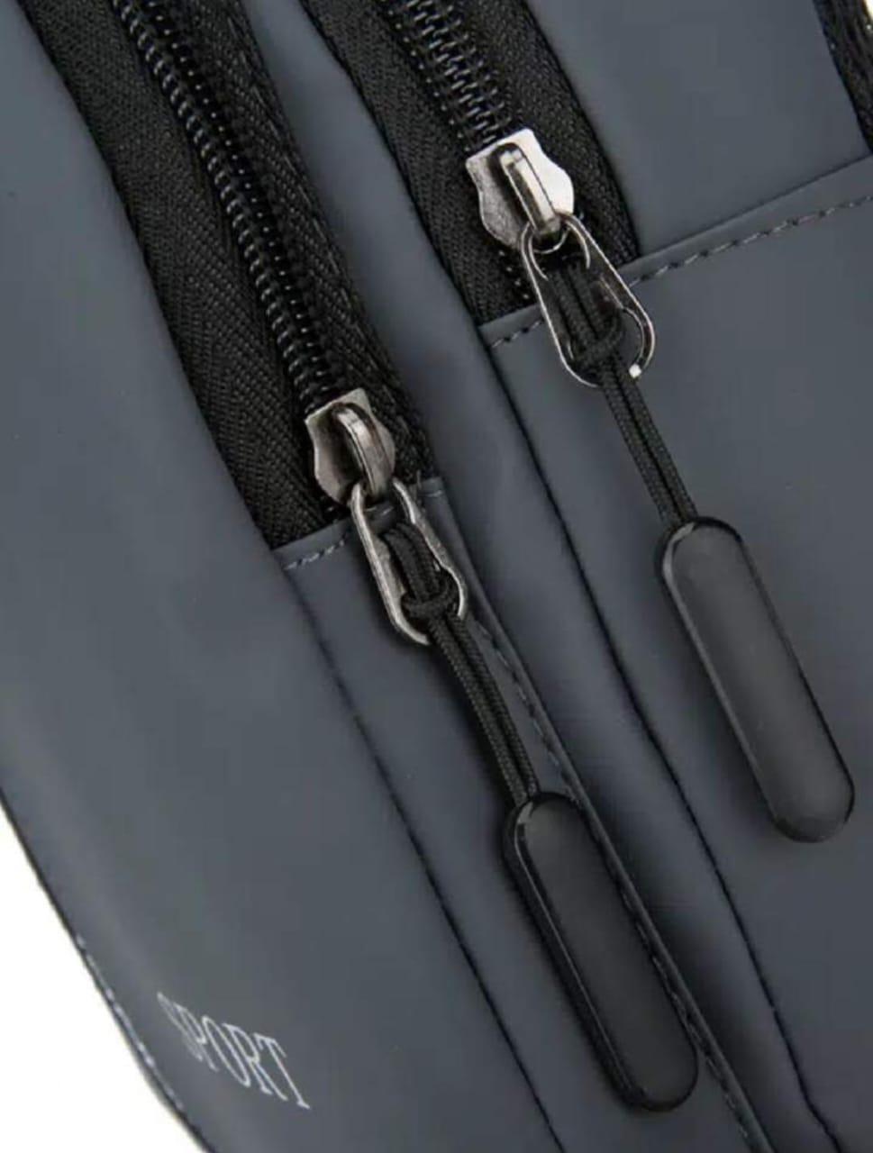 Premium Men’s Tactical Sport Chest Sling Bag For Travel & Hiking - Black