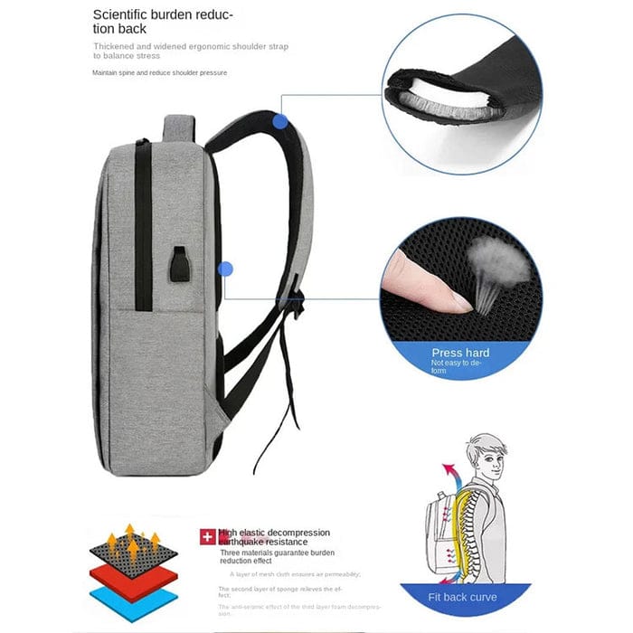 New Stylish Best Quality Laptop Bag With USB Charging