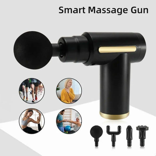 Massage Gun 5 In 1 Multifunctional Electric Full Body Massage Equipment Set - 6 Speeds With 4 Massage Heads For Deep Tissue Relief And Relaxation