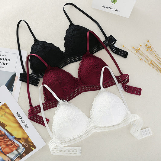 Deep V Lace Bra - Apparel Product Designed For Undergarment Wear And Daily Comfort Routine - Free Size