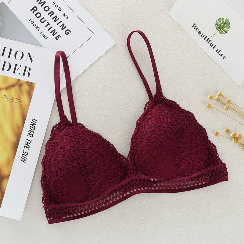 Deep V Lace Bra - Apparel Product Designed For Undergarment Wear And Daily Comfort Routine - Free Size