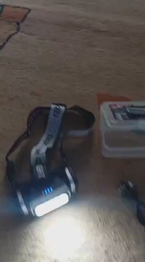 HX-T90 Ultra Bright Rechargeable LED Headlight – Multi-Mode Waterproof Headlamp with Magnetic Function & Type-C Fast Charging